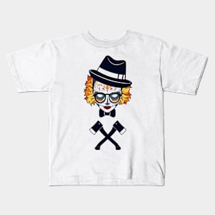 Sugar skull and Hatchets Kids T-Shirt